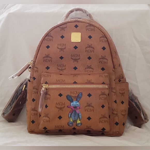 MCM Mini Classic Rabbit Backpack in Visetos BNWT - Picture 2 of 15